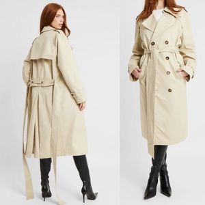 🔥PRICE DROP🔥 boa. Because Of Alice Full Length Cotton Trench Coat Size Large